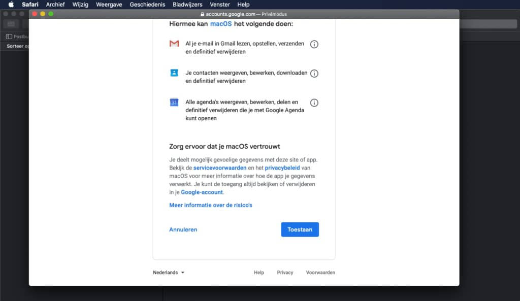 Stap 6 Apple Mail