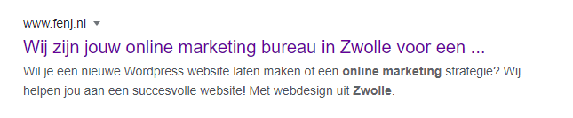 online marketing bureau zoekresultaat