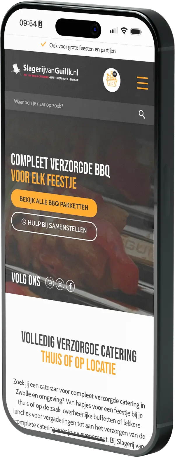 Home 2024 Concept 7 iPhone met Slagerij van Guilik website